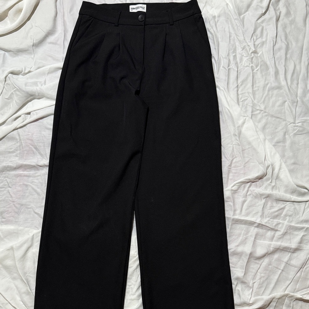 Princess Polly Elegant Black Dress Pants
